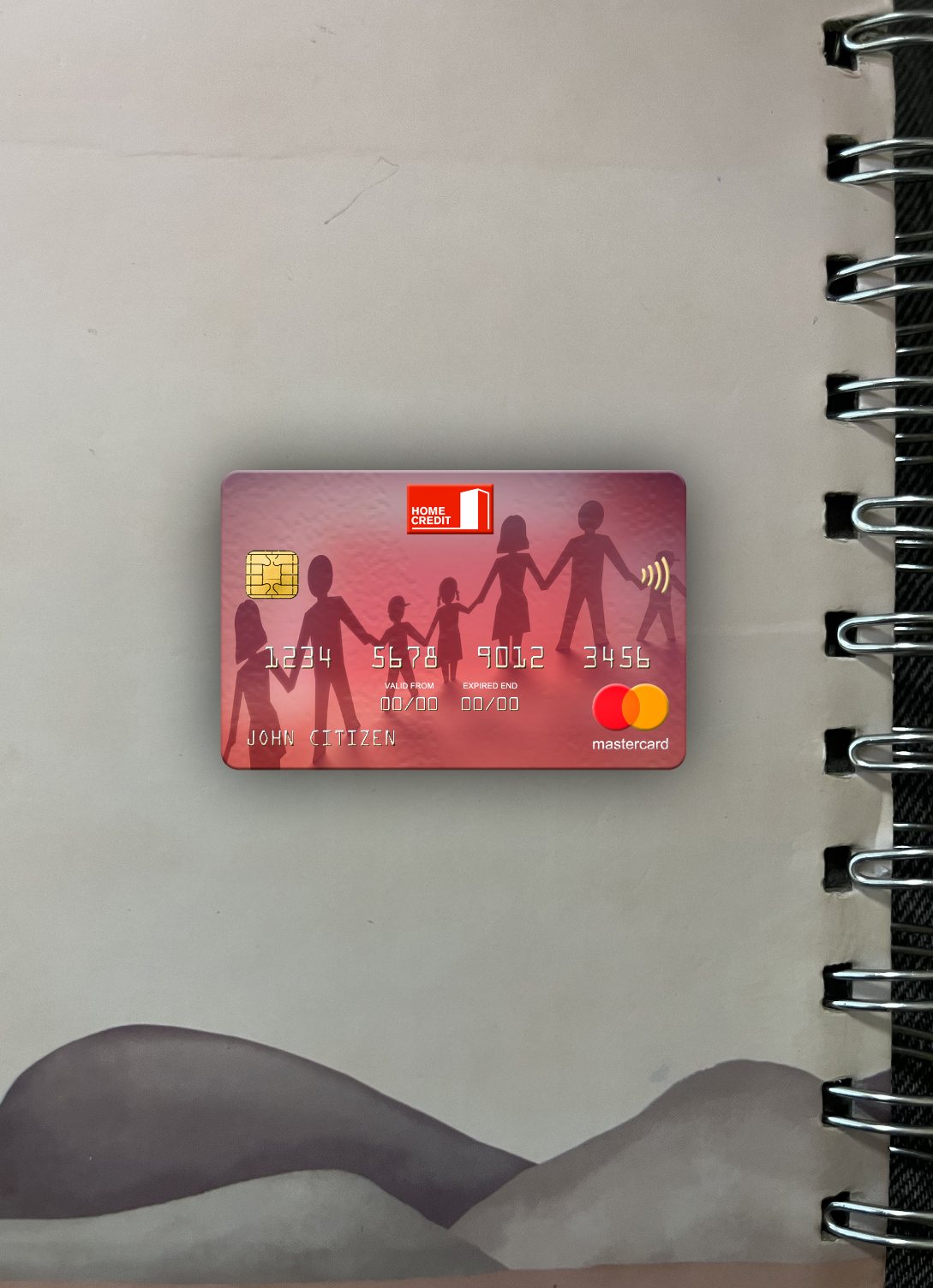 Download Russia Home Credit bank mastercard photolook front Photoshop template